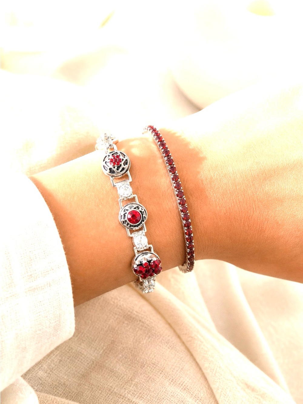Red Sparkling Bracelets